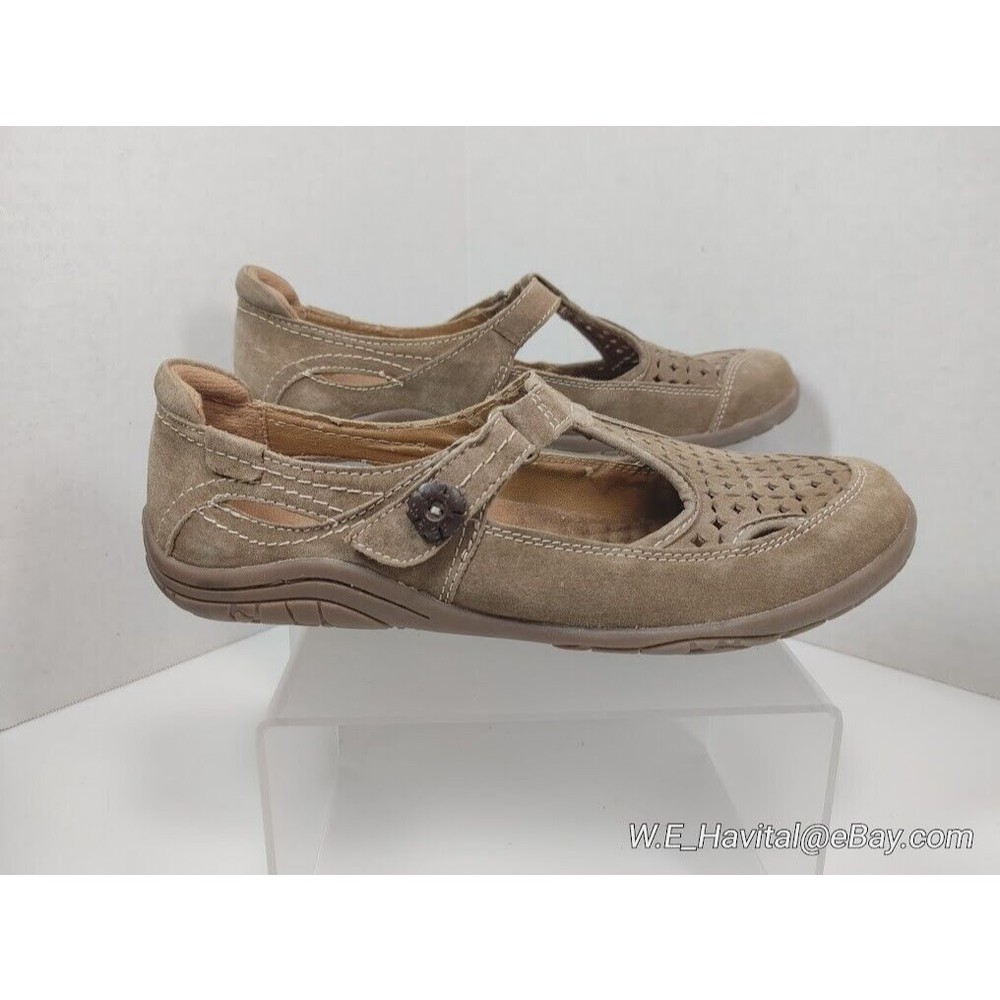 Earth Origins® Swirl Mary Jane Suede Shoe in Soft Sand Women's Size US 7.5